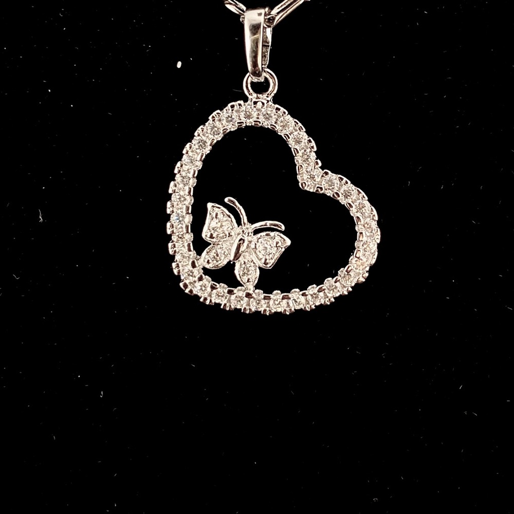Butterfly/Heart Necklace
